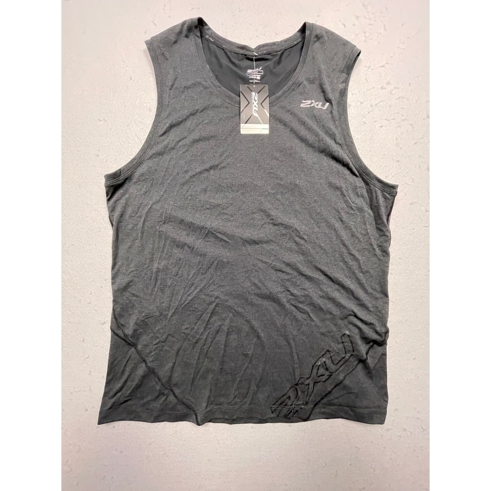 2XU X-CTRL Muscle Tank Technical Mesh Grey XXL Mens